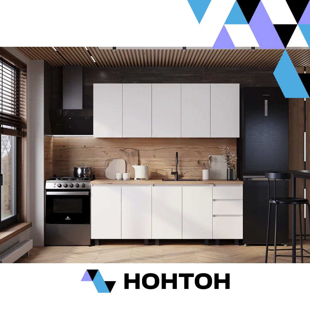 Кухня Честер 2.0 м белая