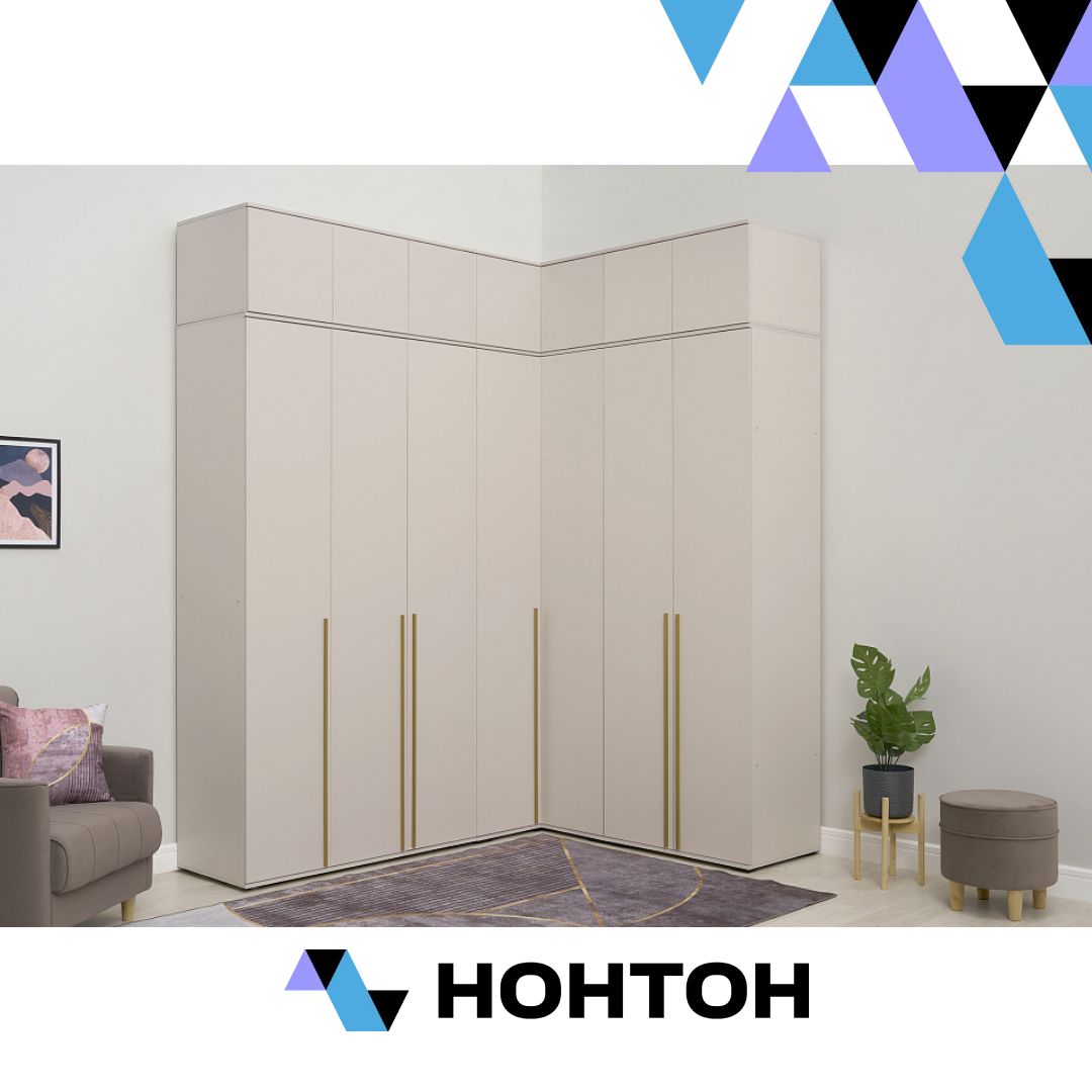 Комплект шкафов с антресолью Норд №4 кашемир