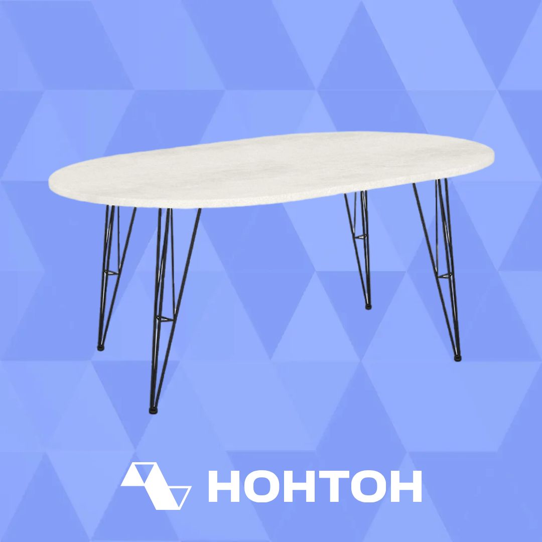 Стол SHT-TU10/120-80 черный муар / бетон крем