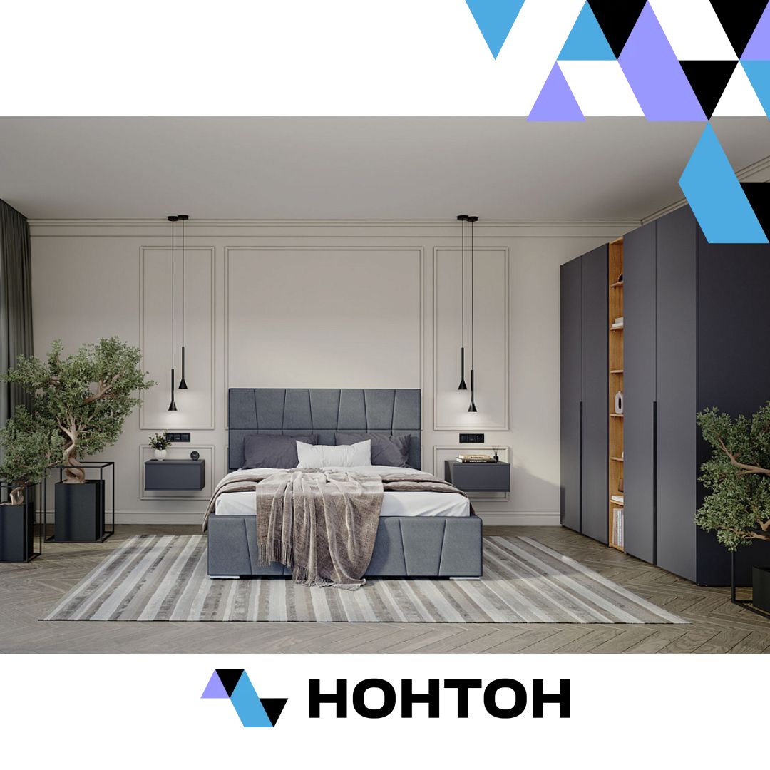 Спальня Лаура серый уголь / дуб барокко