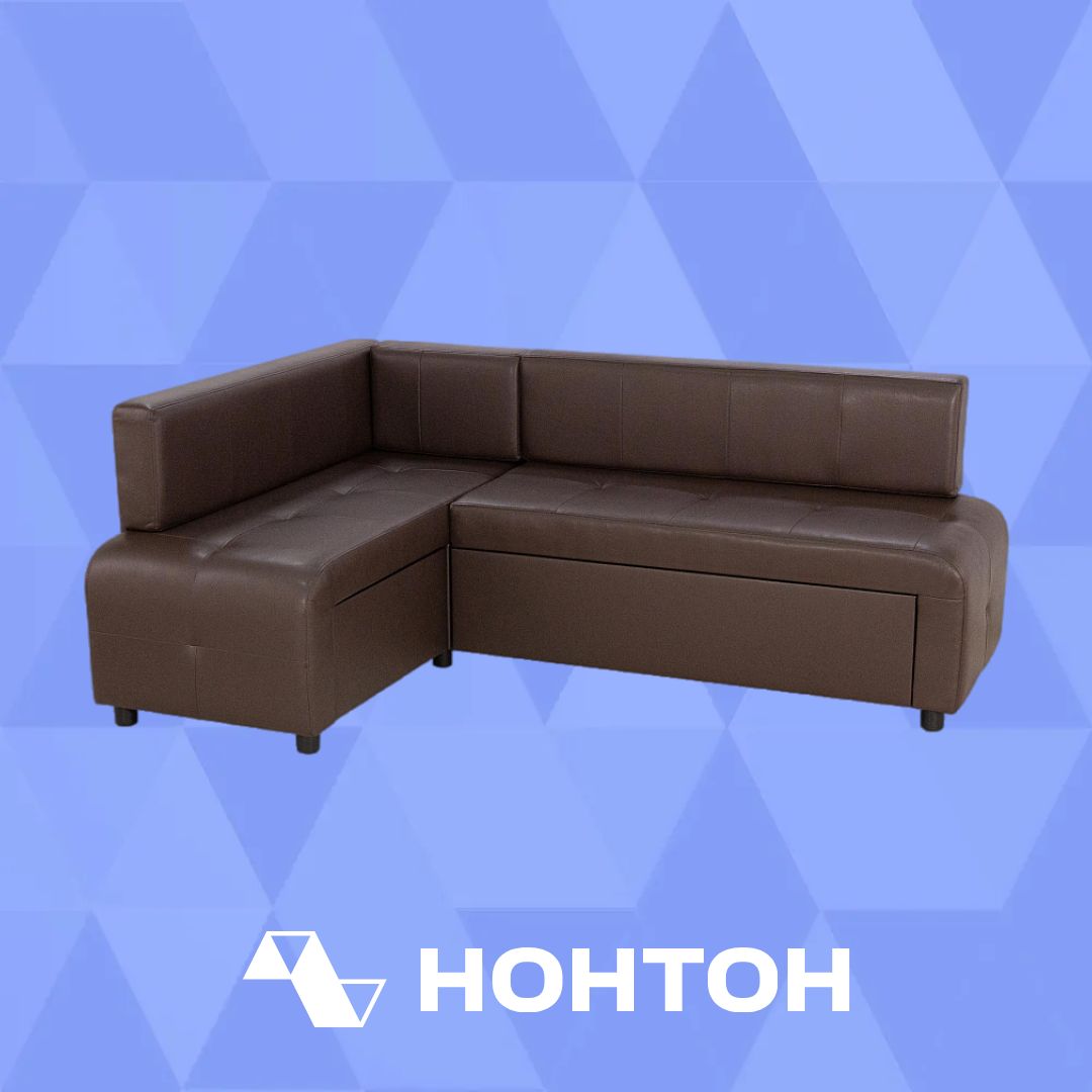 Кухонный уголок Прага темно-коричневый