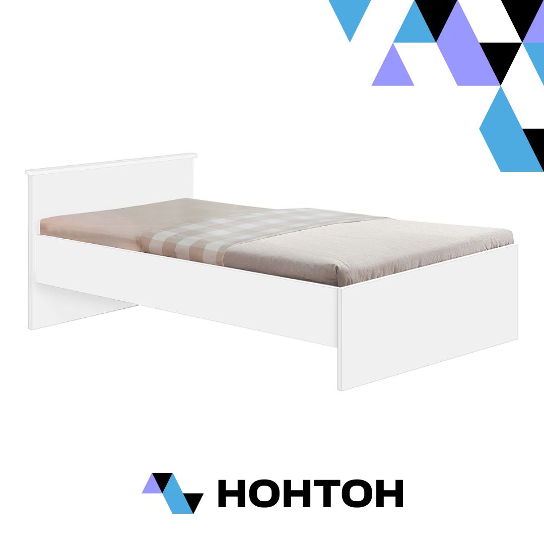 Кровать односпальная Мелисса белая