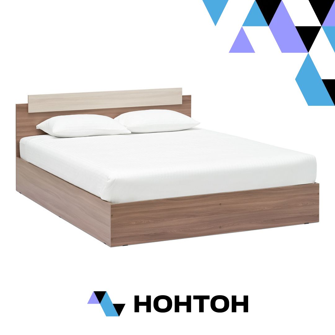 Кровать двухспальная Эко ясень шимо