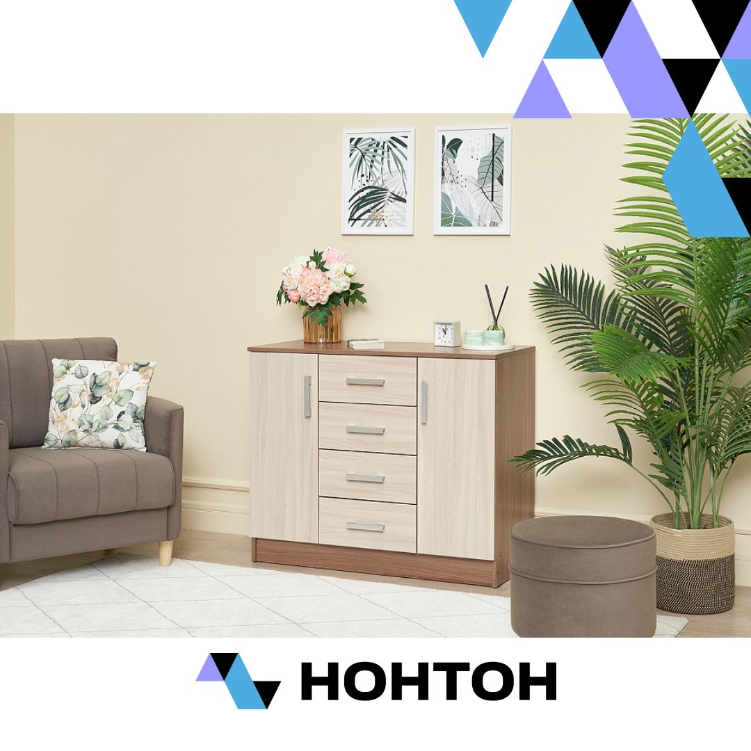 Комод К1000-2Д ясень шимо