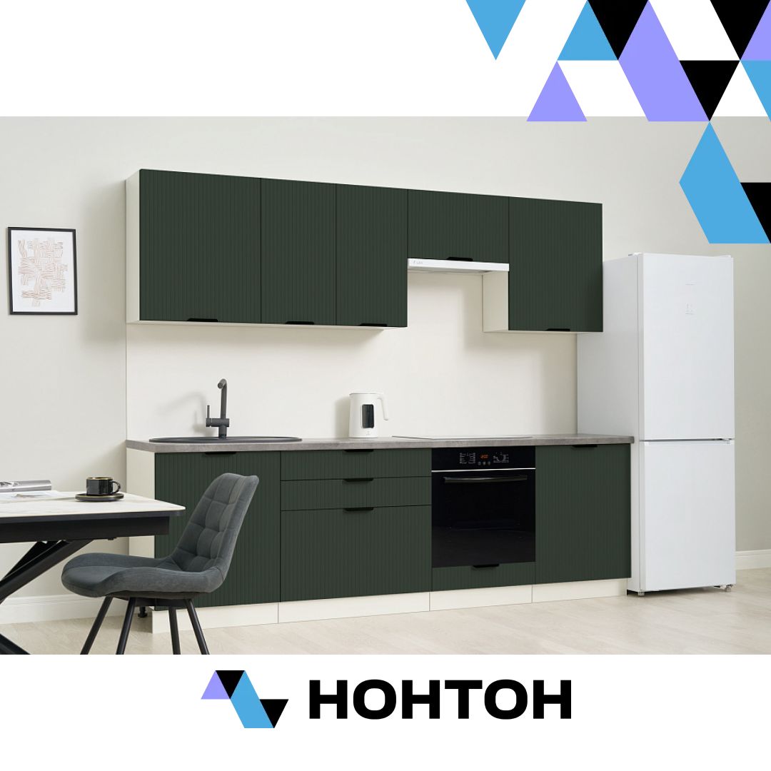 Кухня Норд Line софт пихтовый зеленый