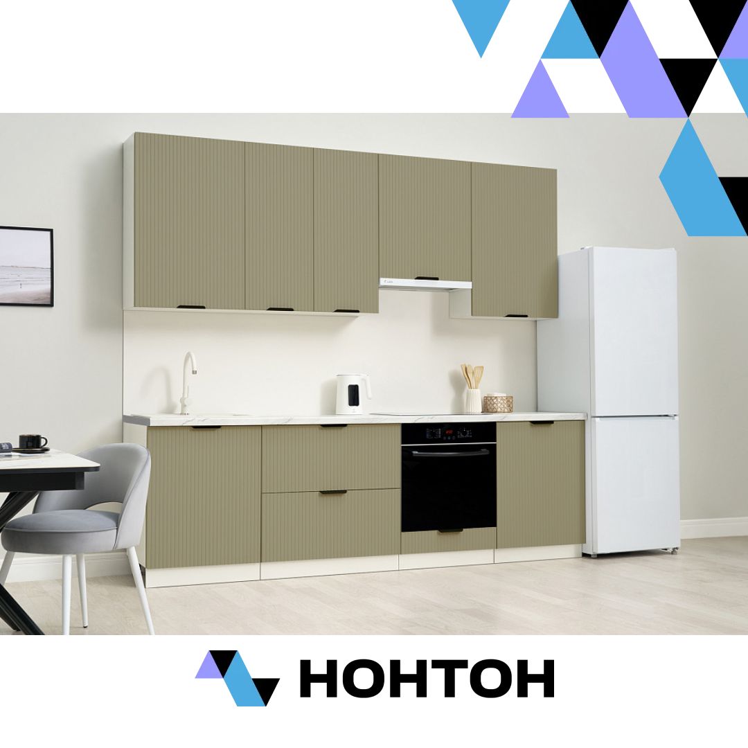 Кухня Норд Line софт хаки