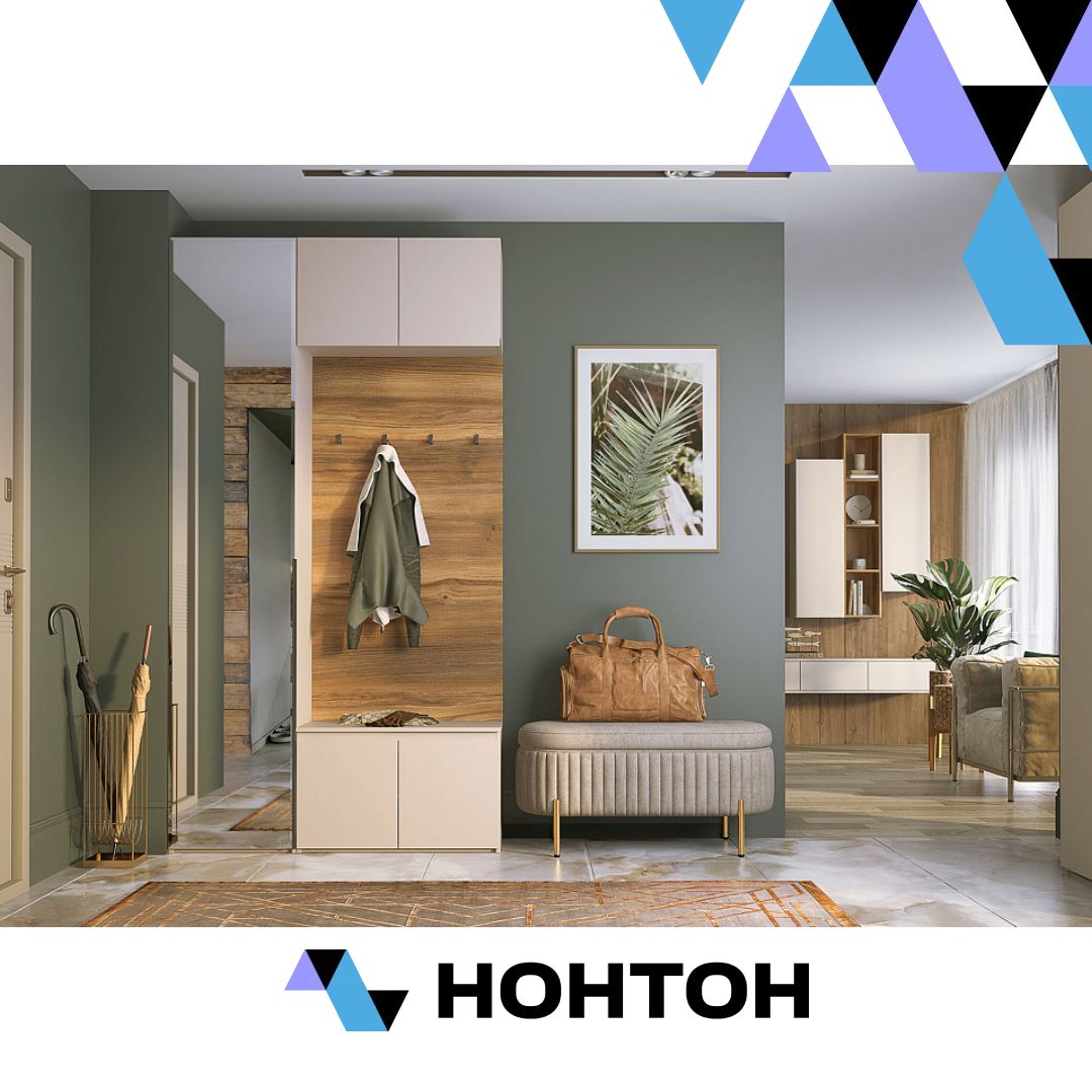 Прихожая Лаура №3 кашемир серый / дуб барокко