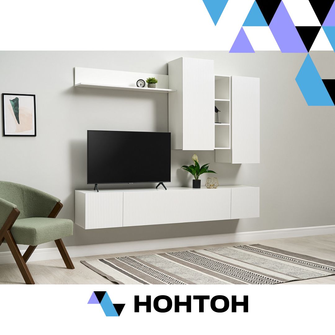 Стенка Сканди белый