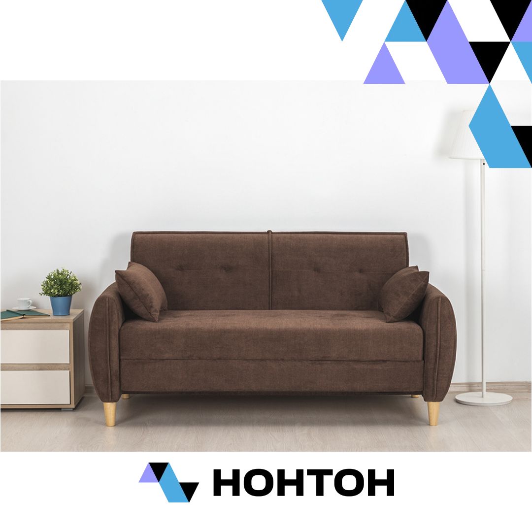 Диван еврокнижка Анита коричневый