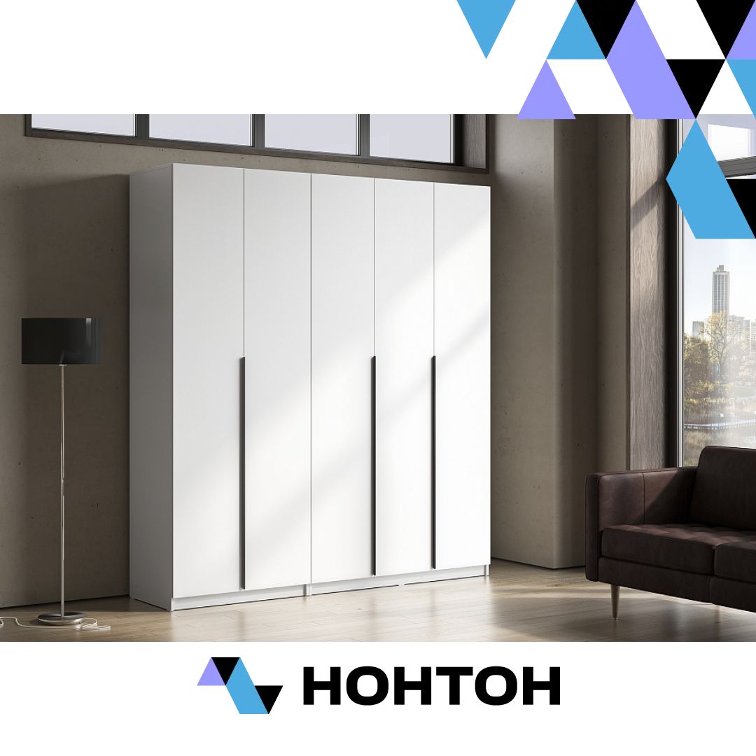 Комплект шкафов Тивина 2 м белый текстурный