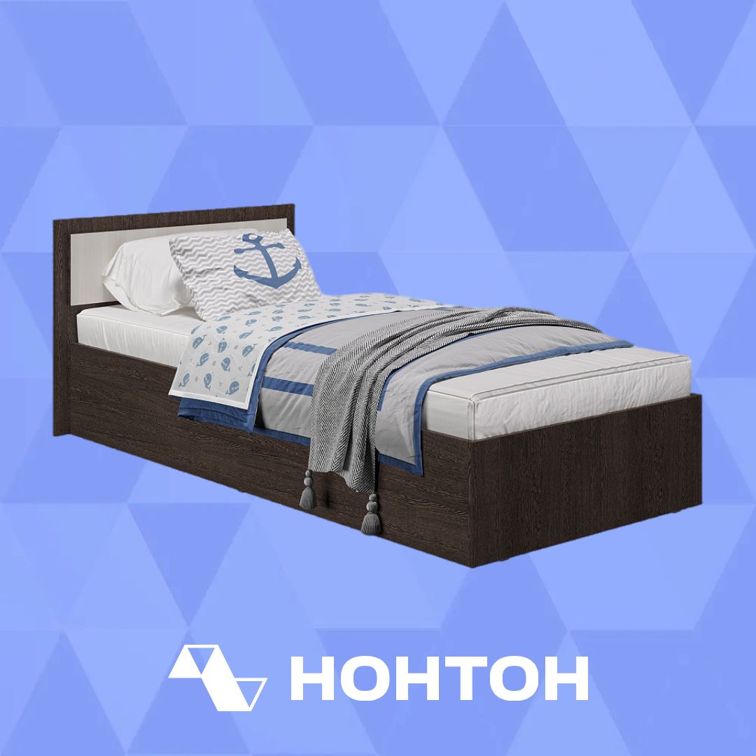 Кровать односпальная Фиеста венге / лоредо