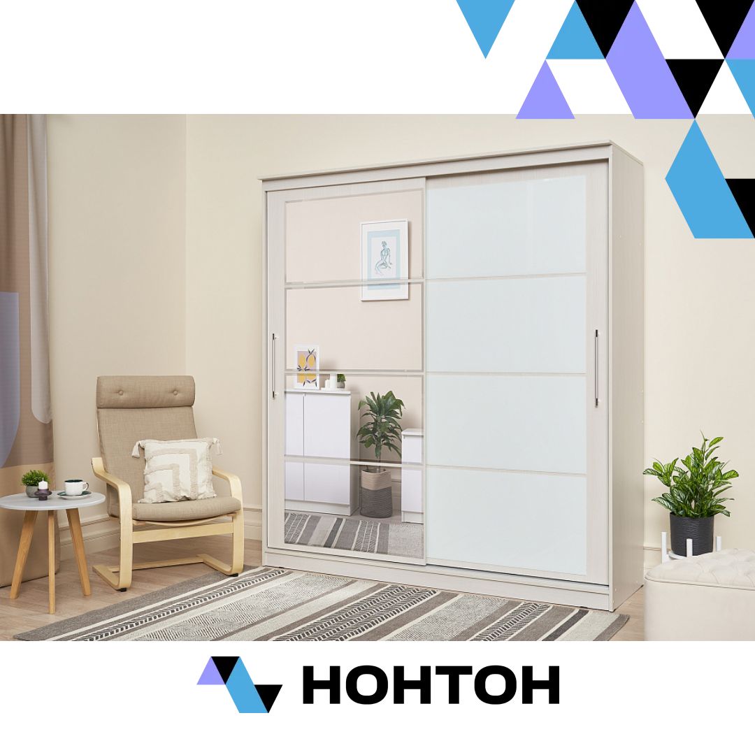 Шкаф-купе Элегант-7 сандал светлый