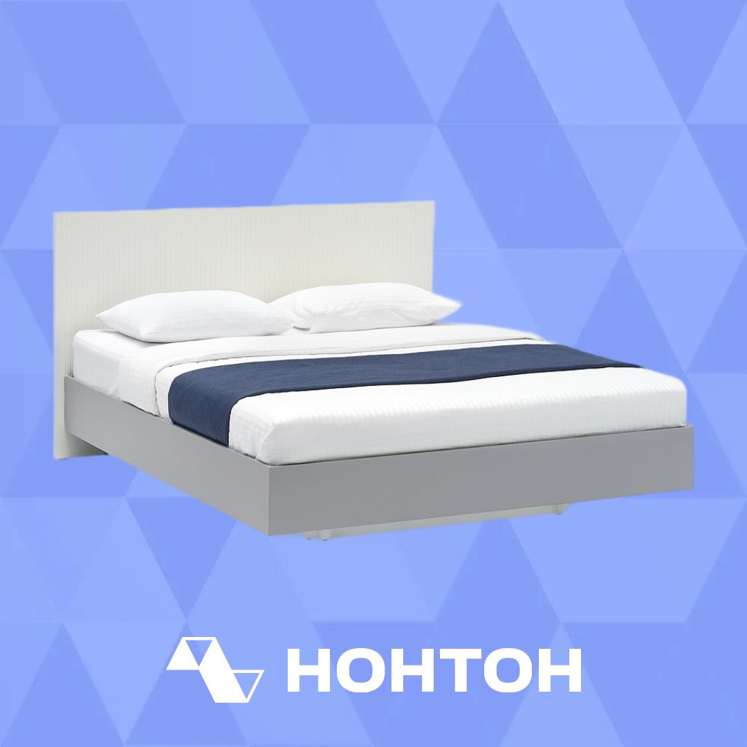 Кровать Селена 1.6 м шиншилла серая / кварц грей софт