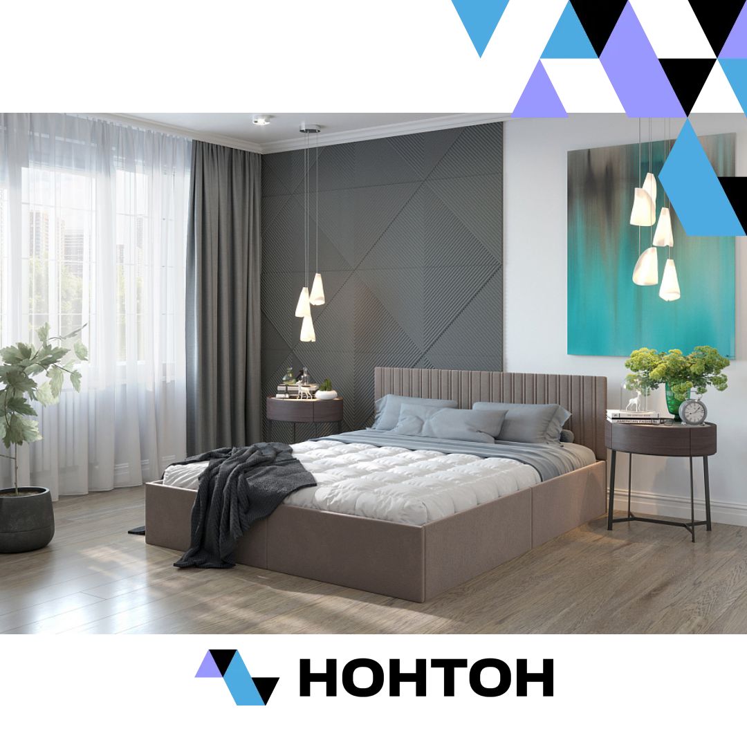 Кровать Стейси коричневая