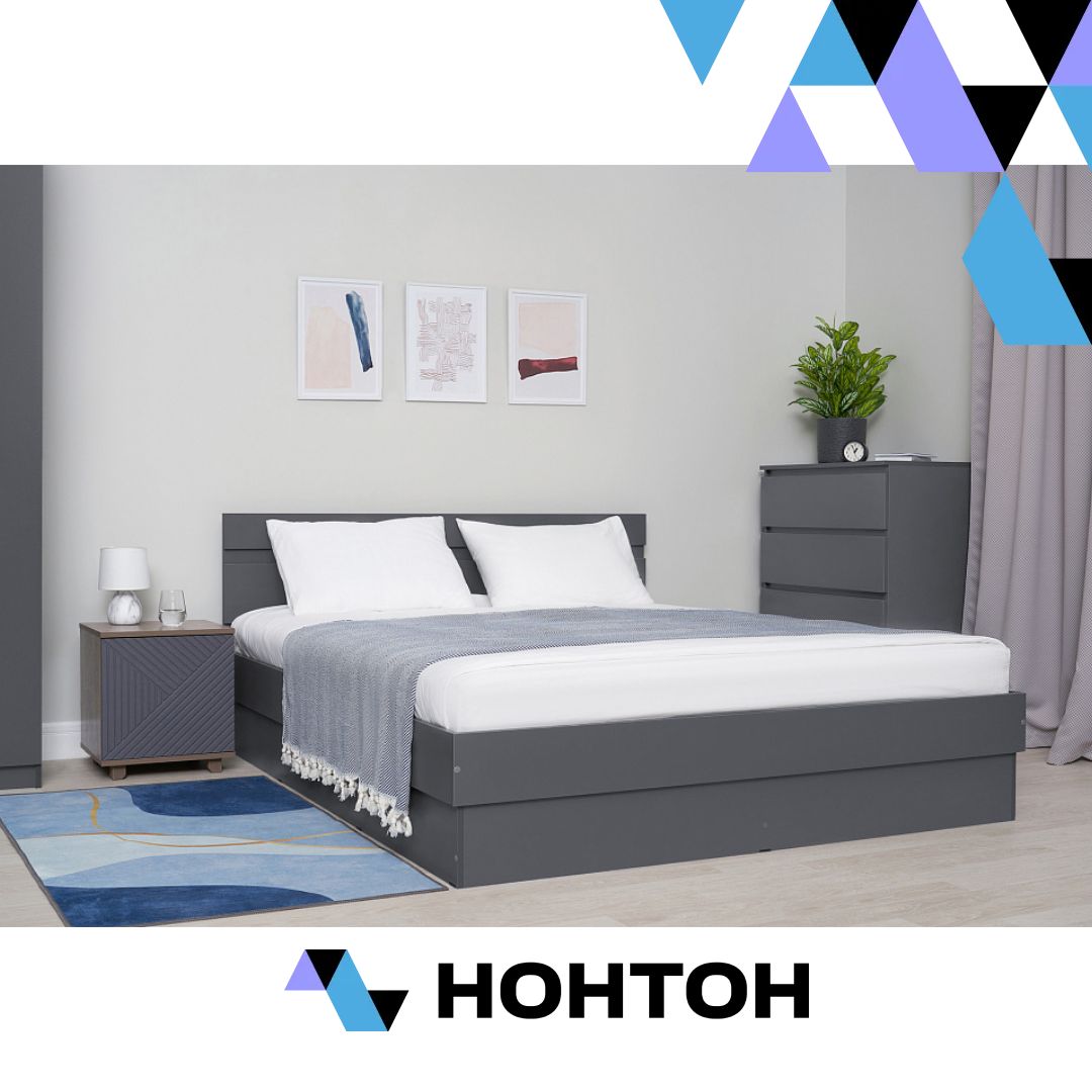 Кровать Челси графит