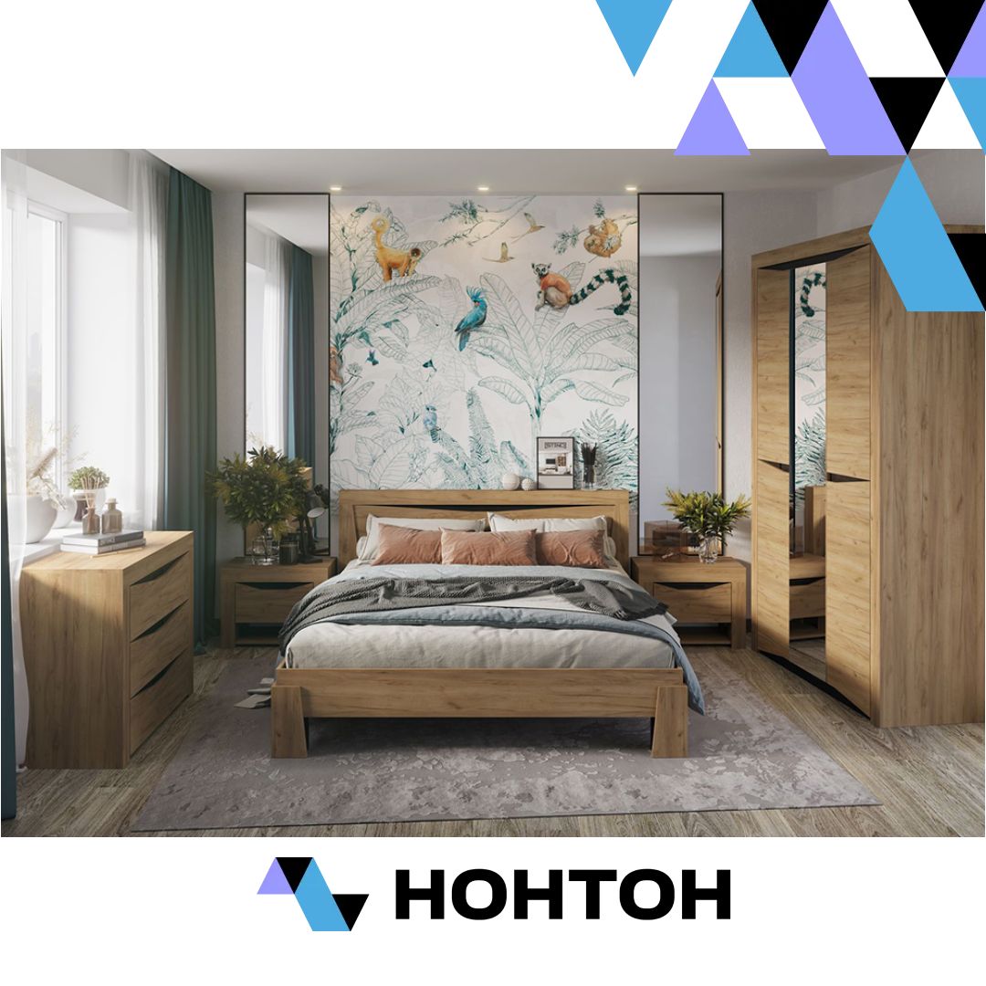 Спальня Паола 1 дуб крафт золотой / венге