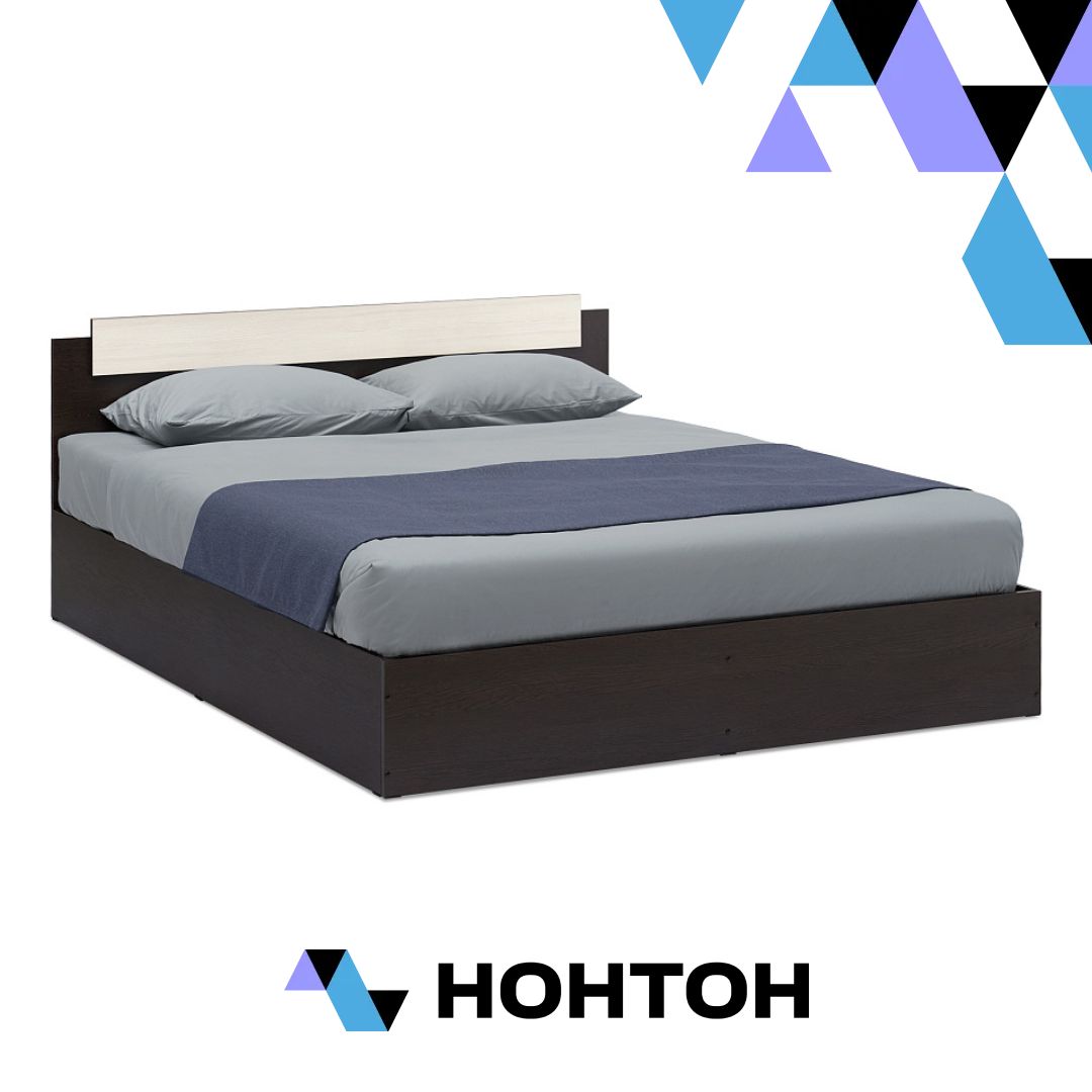 Кровать двухспальная Эко лоредо / венге