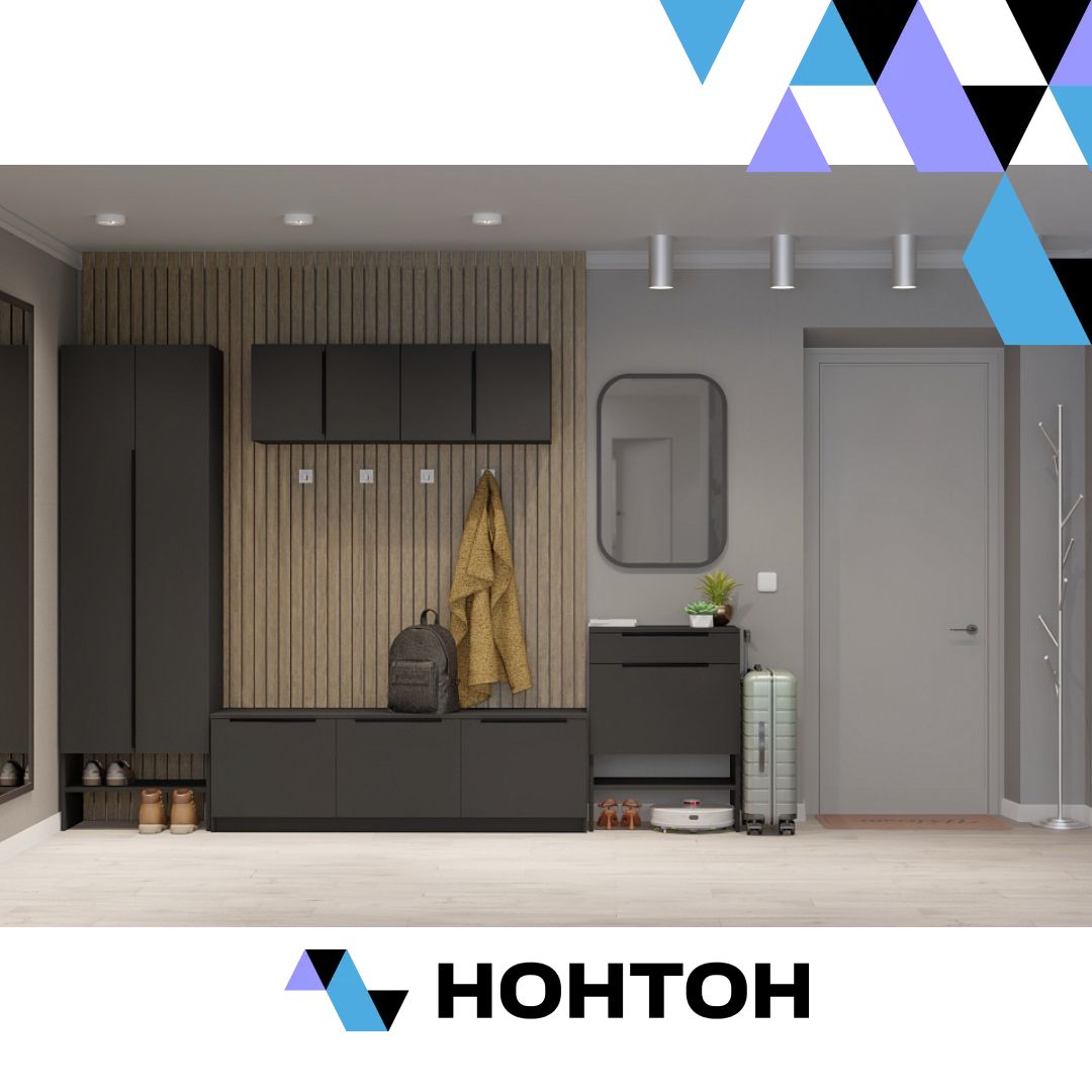 Прихожая Тивина №3 графит серый