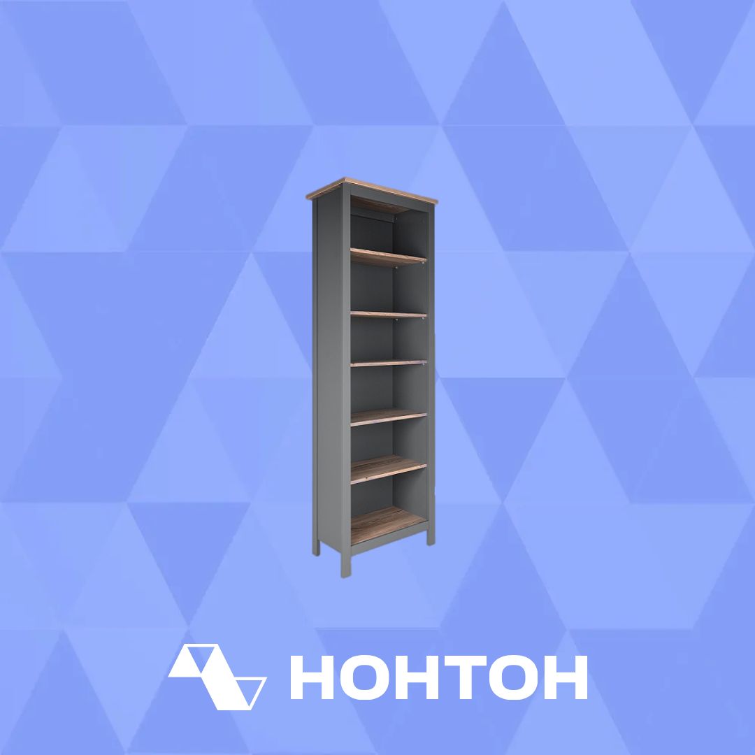 Стеллаж Сага ясень / серый