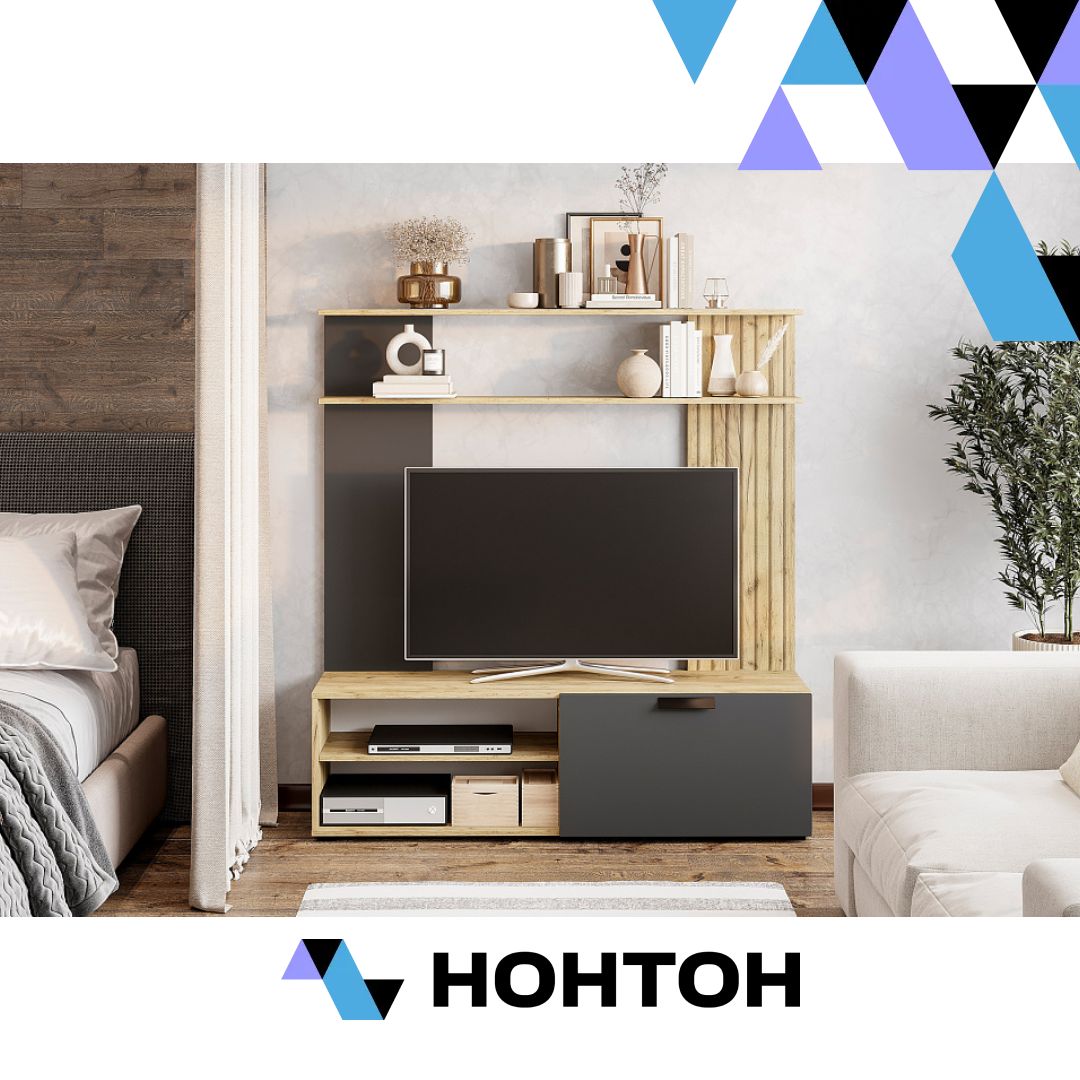 Гостиная Мишель тип 1 крафт / графит