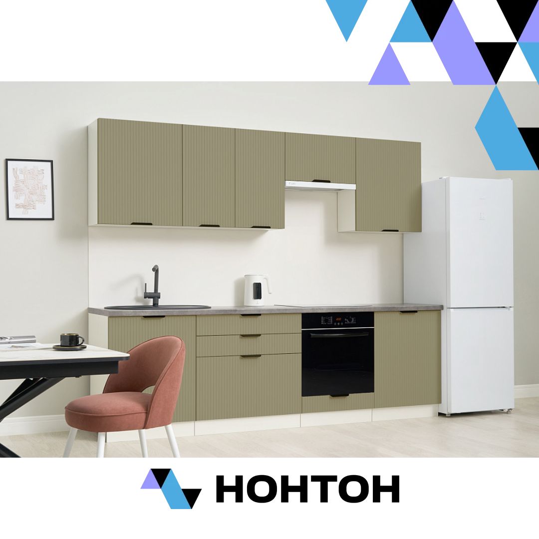 Кухня Норд Line софт хаки