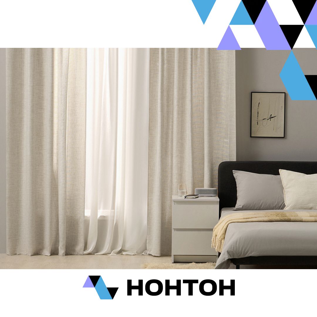 Комплект штор Гленори портьеры 145 см, в. 260/280 см, 2 шт., светло-бежевый