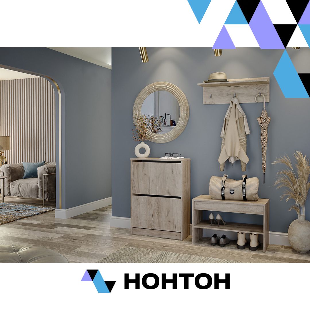 Прихожая Лофт №2 дуб крафт серый