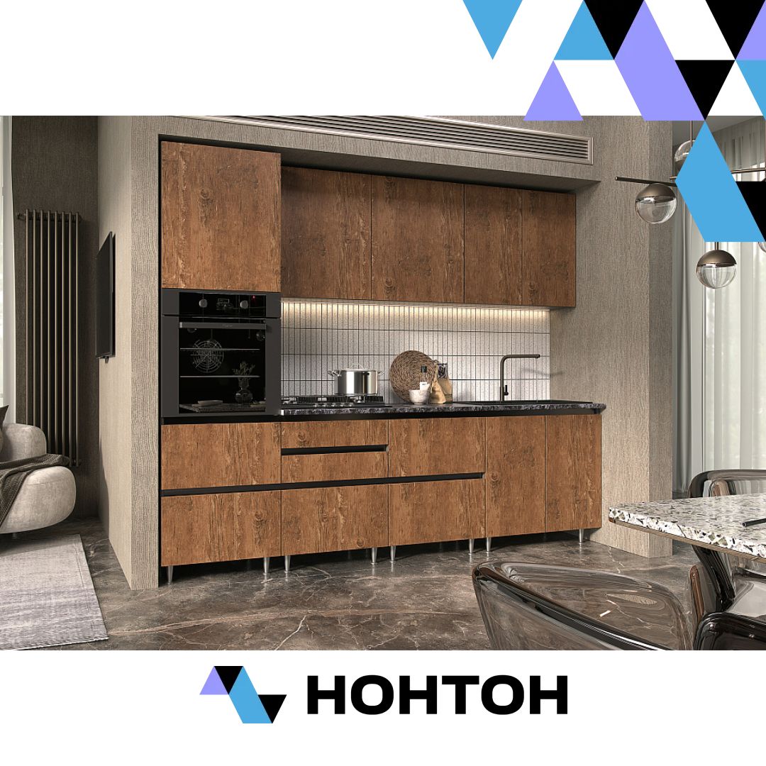 Кухня Техно-6 2.6 м экзотическое дерево амазония