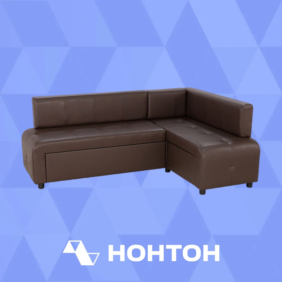 Кухонный уголок Прага темно-коричневый