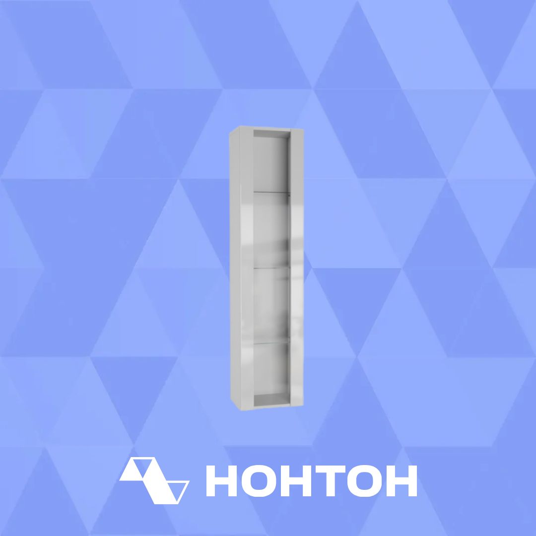 Шкаф навесной Point тип-41 белый глянец / белый матовый