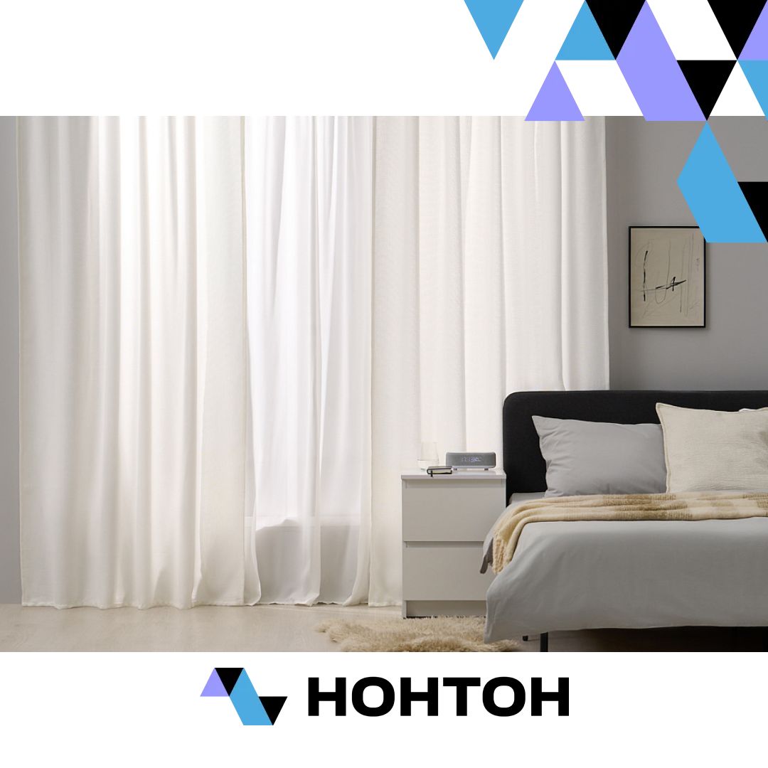 Комплект штор Гленори портьеры 145 см, в. 260/280 см, 2 шт., белый