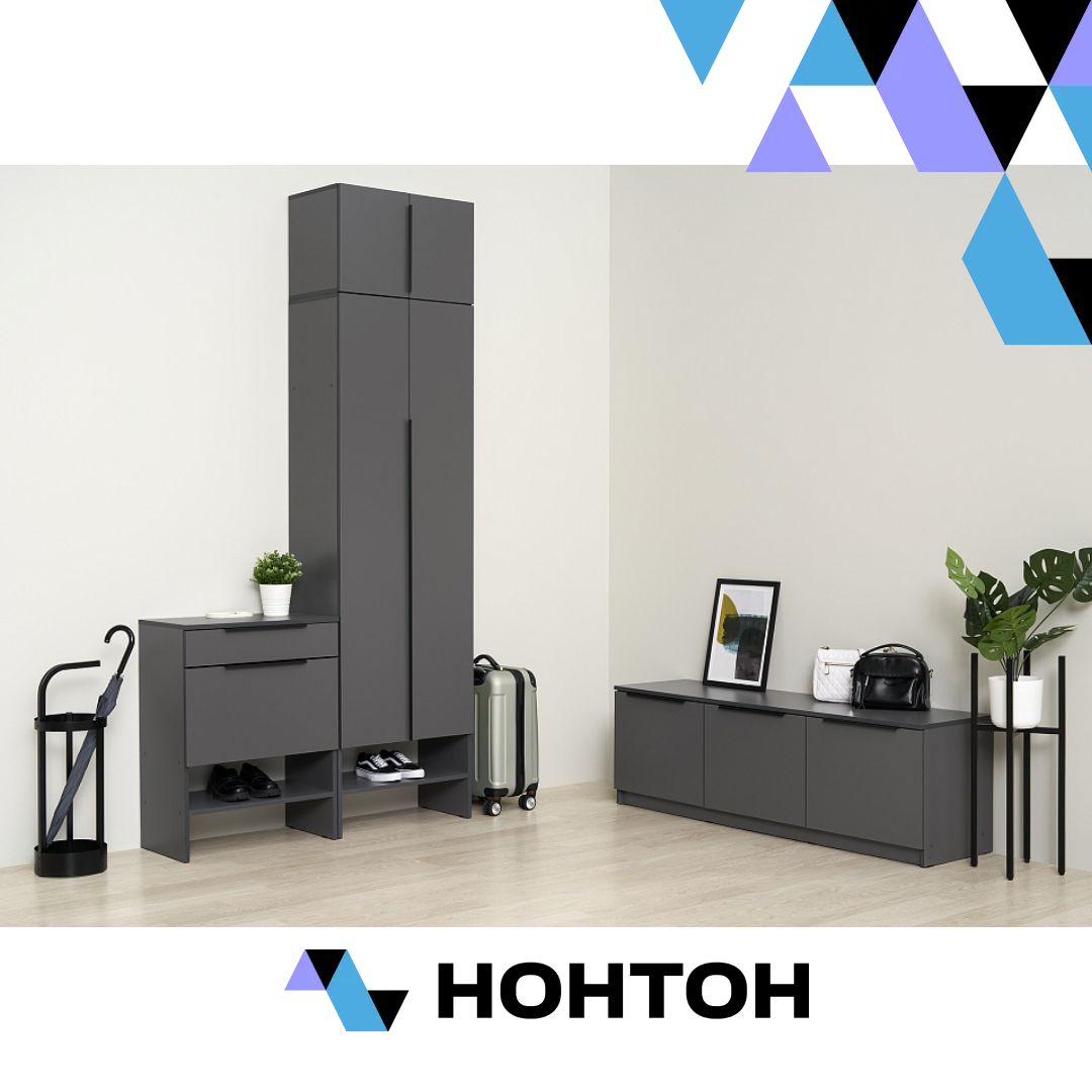 Прихожая Тивина №2 графит серый