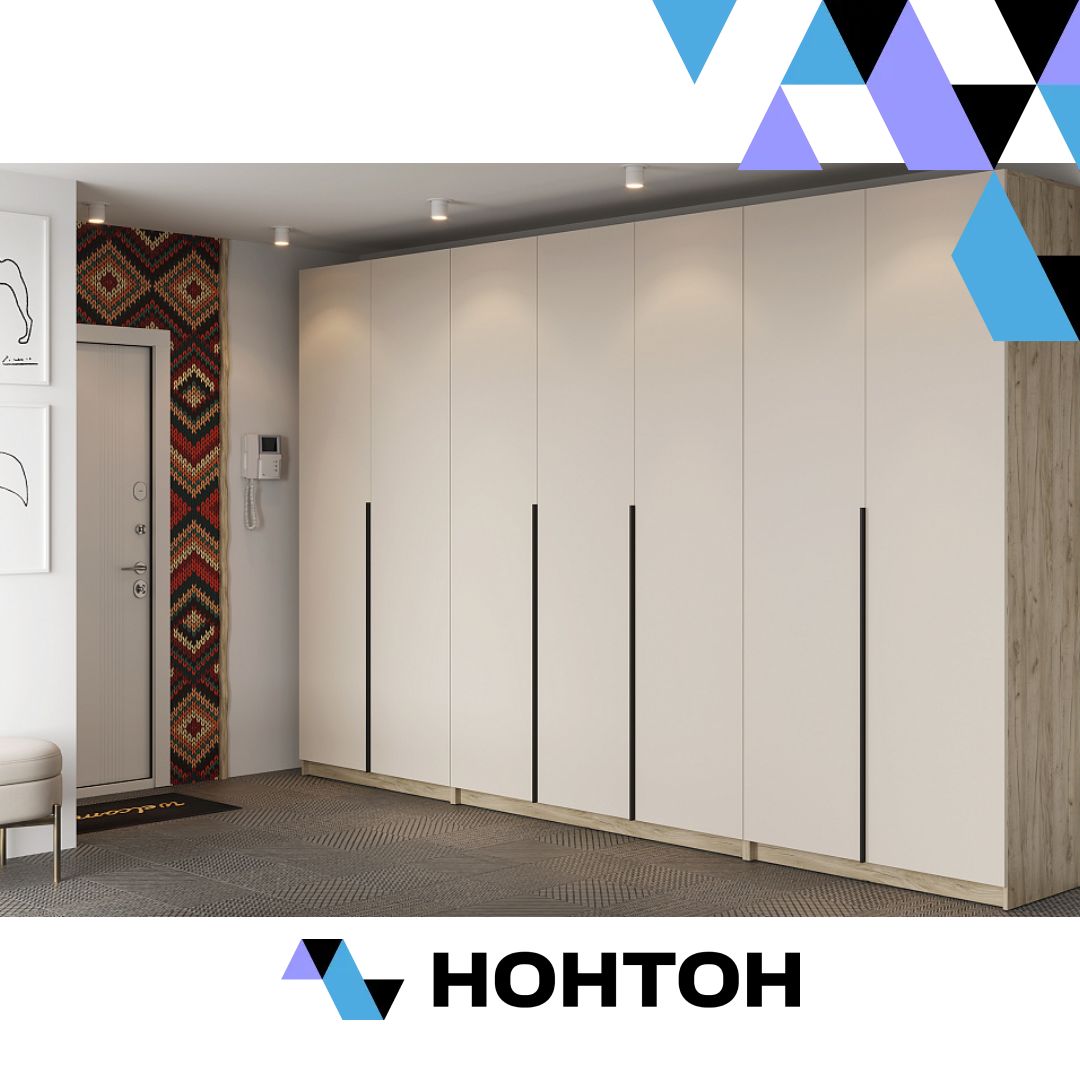 Прихожая Бохо №2 дуб крафт серый / кашемир