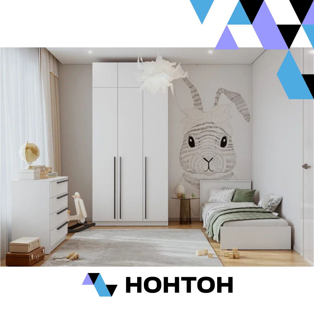 Детская Берген №1 белое дерево