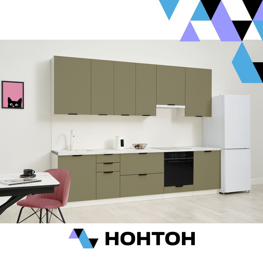 Кухня Норд Line софт хаки