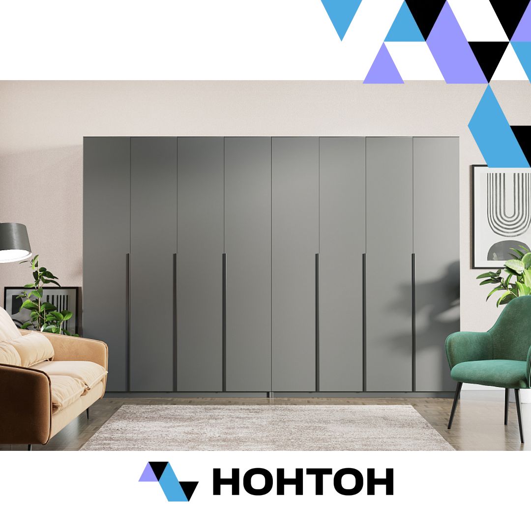 Комплект шкафов Тивина 3.2 м графит серый