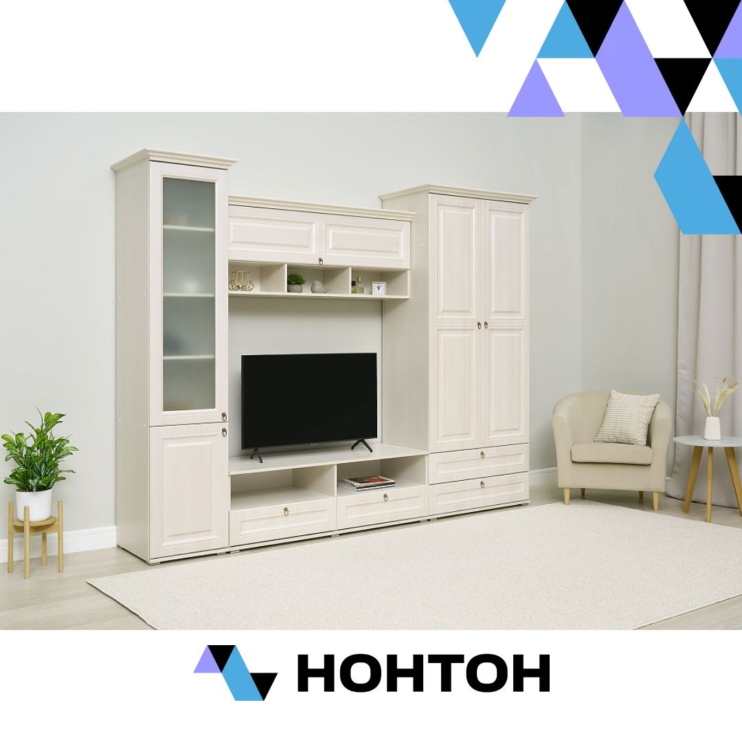 Стенка Престиж-1 №3 cандал светлый