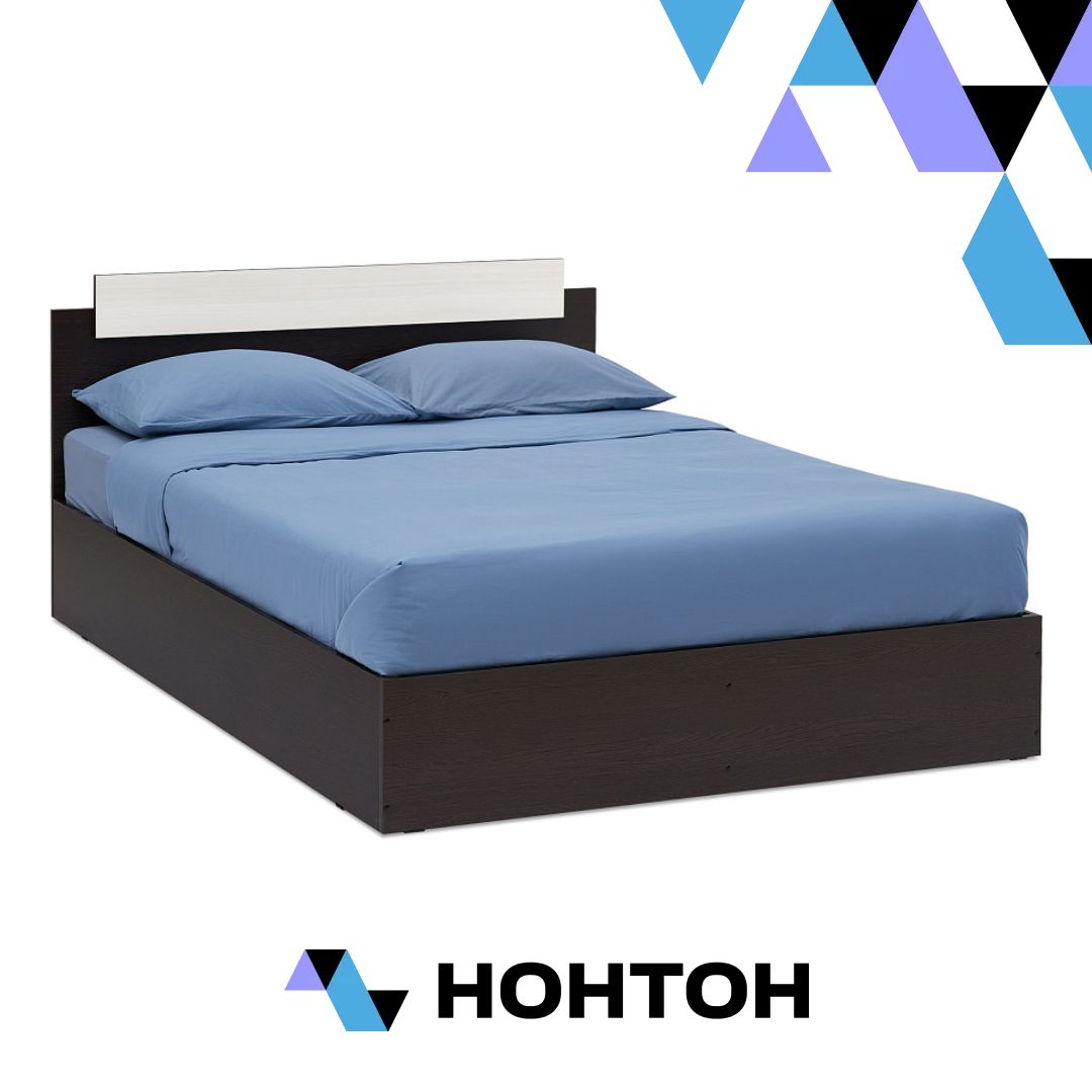 Кровать двухспальная Эко лоредо / венге