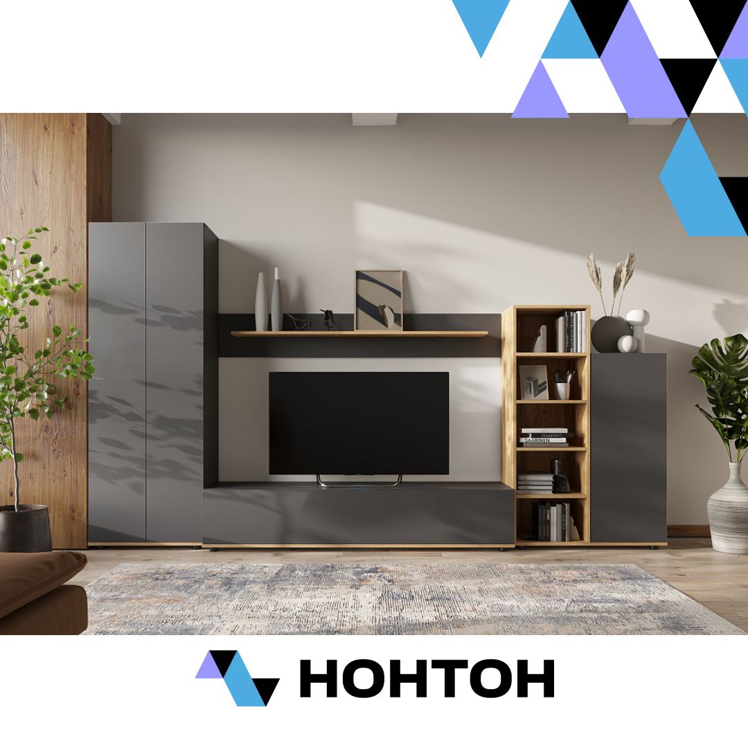 Гостиная Amazon дуб вотан / графит