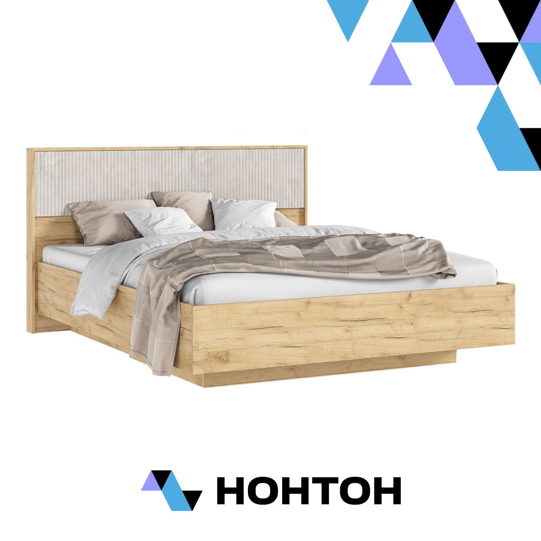 Кровать парящая Марвэл 1.6 м дуб крафт / мальта