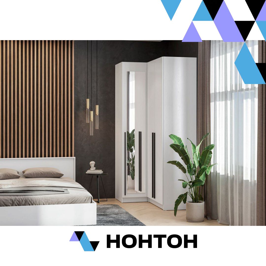 Спальня Берген №1 белое дерево