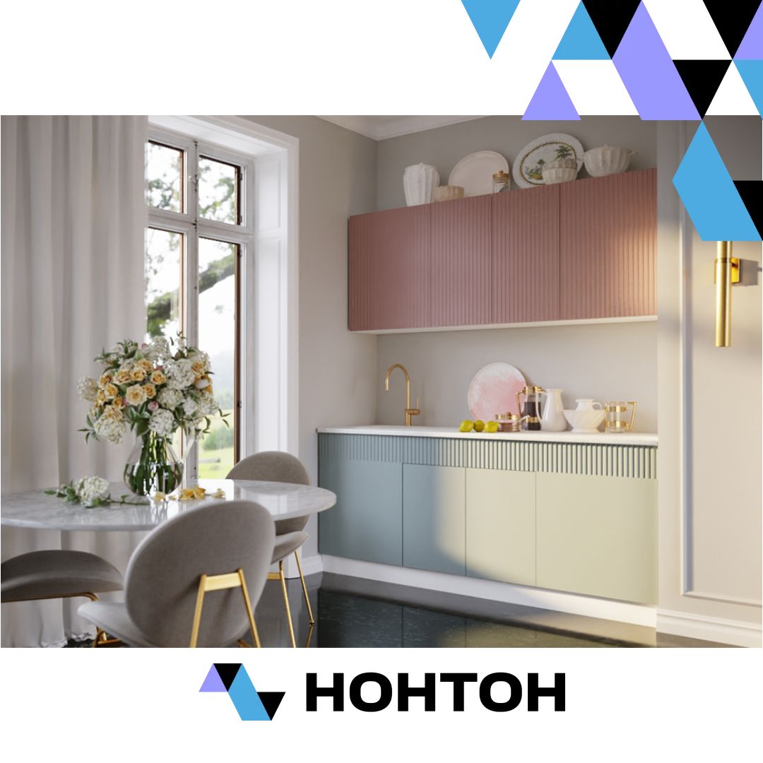 Кухня Оливия 2.0 м шарли pink / шарли бриз