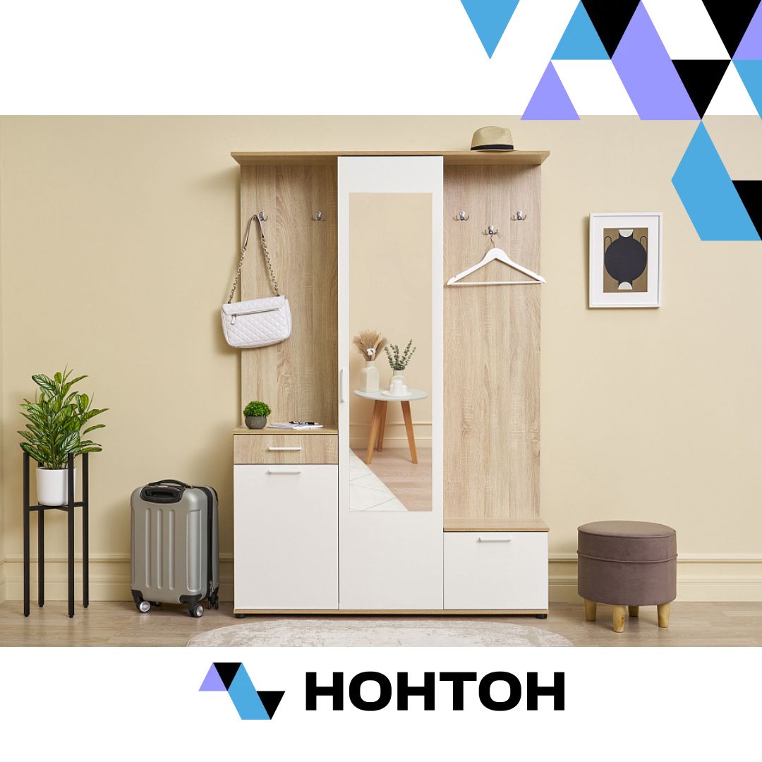 Прихожая Дюна дуб сонома / белый