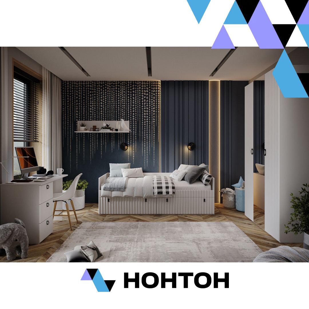 Детская №2 Тиффани белый снег / белый софт