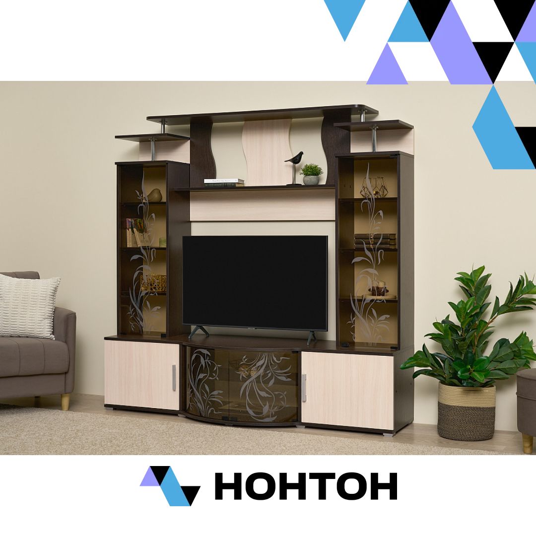 Стенка Виста венге / дуб беленый