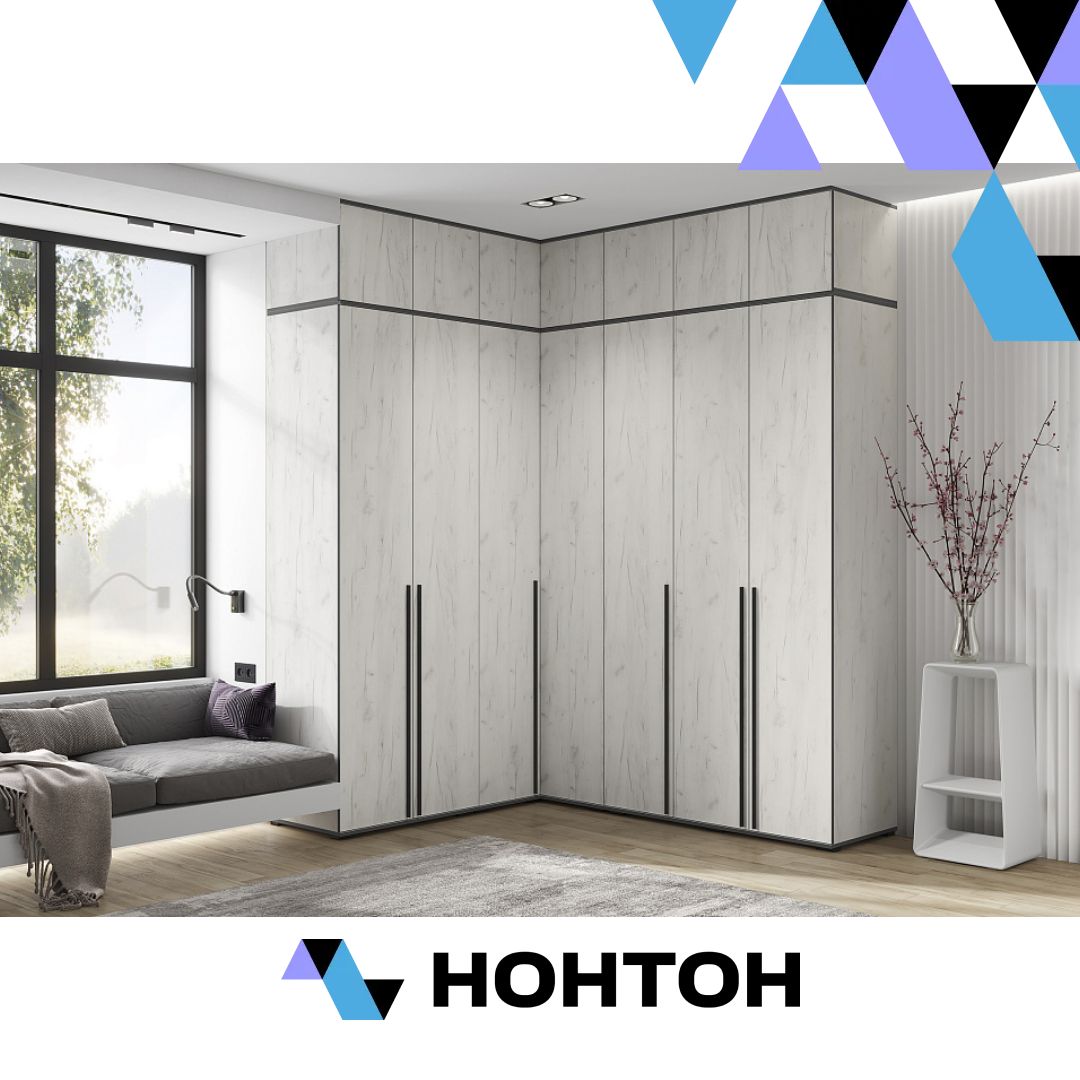 Комплект шкафов с антресолью Норд №4 дуб крафт белый