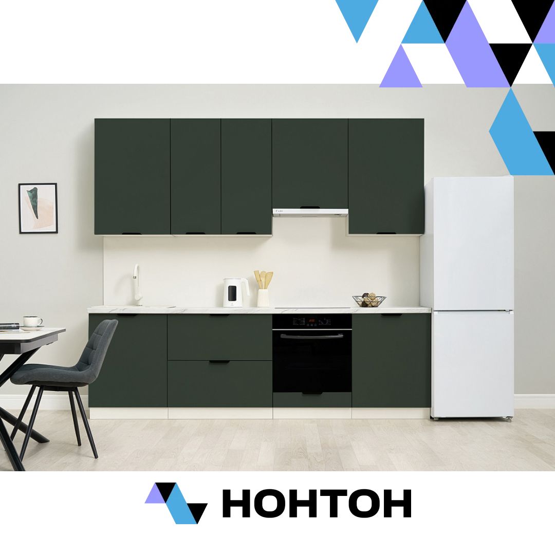 Кухня Норд софт пихтовый зеленый