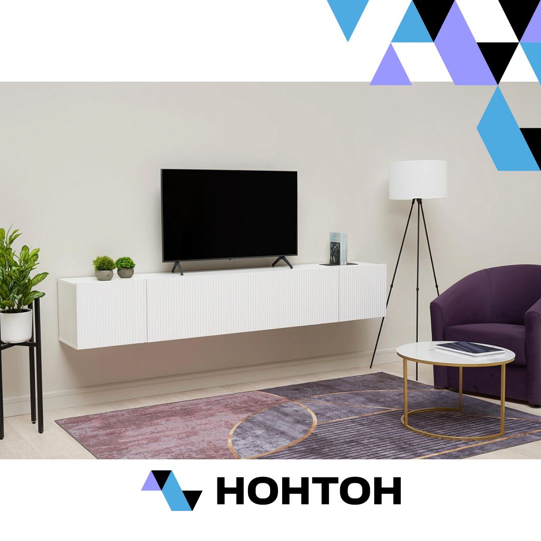 Тумба под ТВ Сканди белый