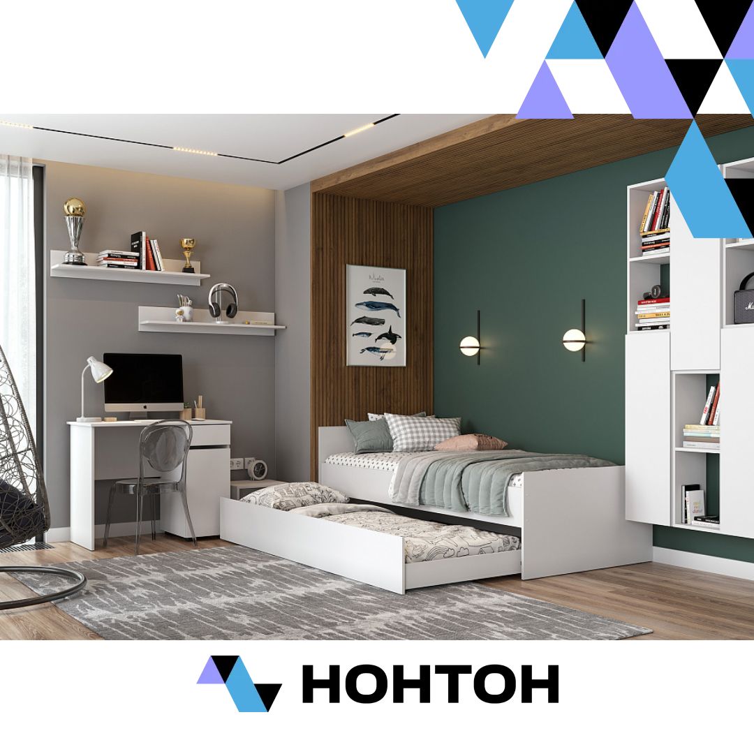 Детская Грейс белая текстурная