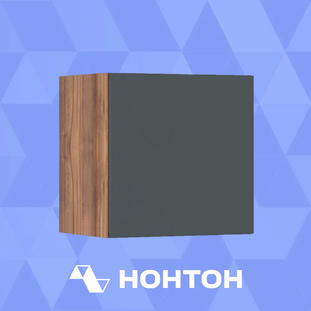 Полка навесная Тризиль дуб барокко / зеленый камень